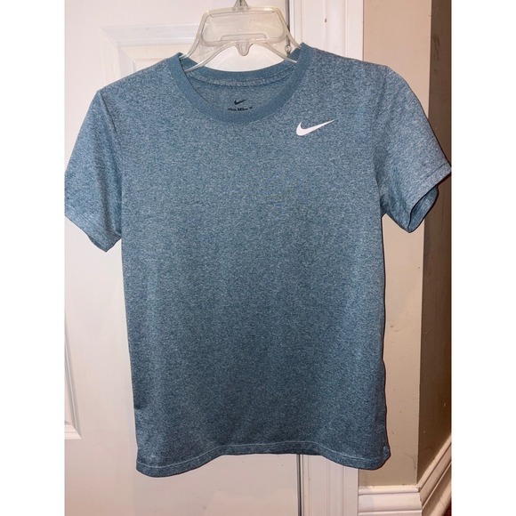 Nike The Nike Tee Dri-FIT T-Shirt Women's XS Activewear Heathered Blue - Picture 1 of 7